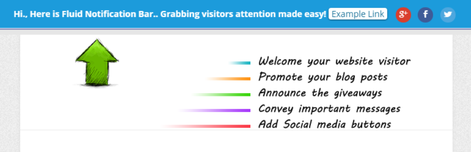 hello bar alternatives - 17 Fluid Notification Bar