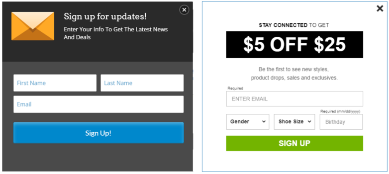 Offer something for free as lead magnets to collect emails