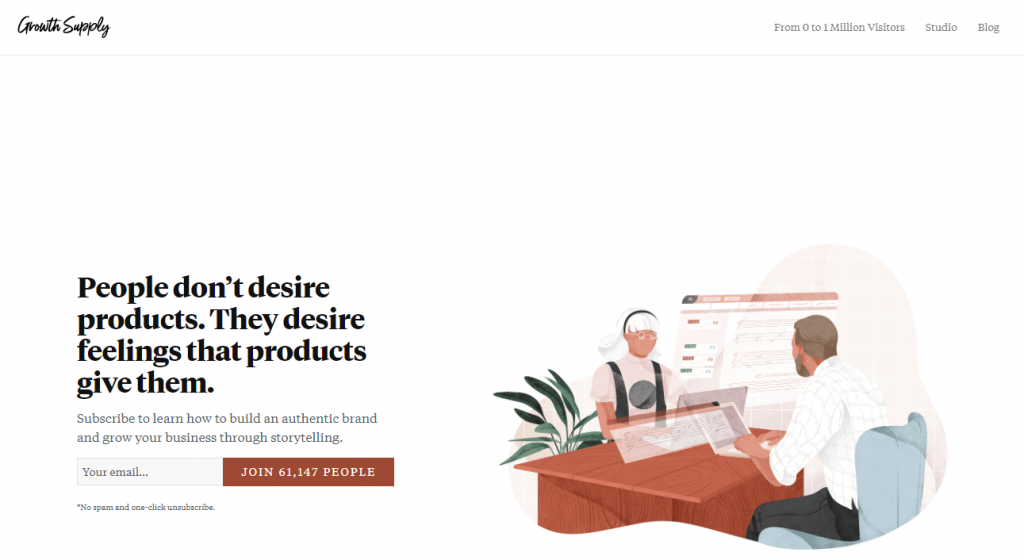 email newsletter signup